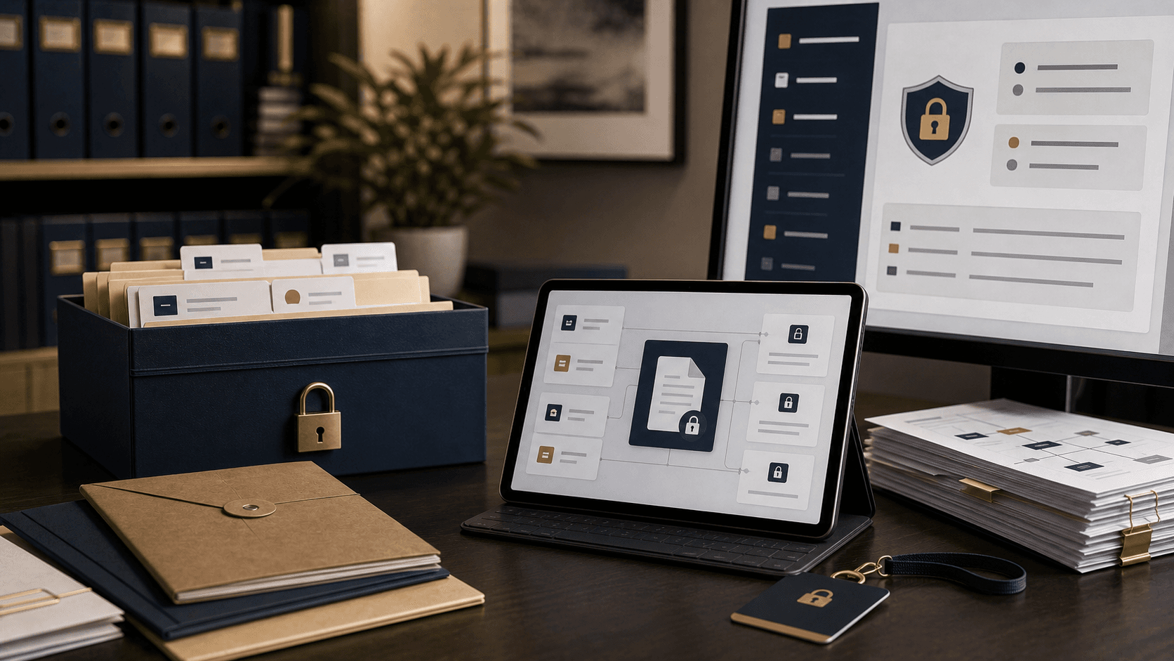 Secure evidence intake — locked storage and controlled document access